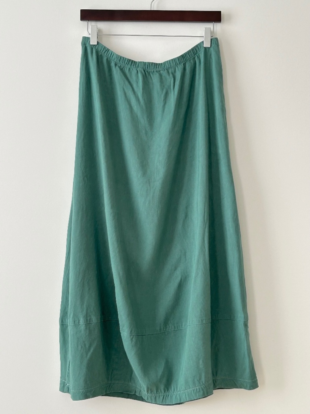 Kleen Linen Blend Green Midi Maxi Skirt